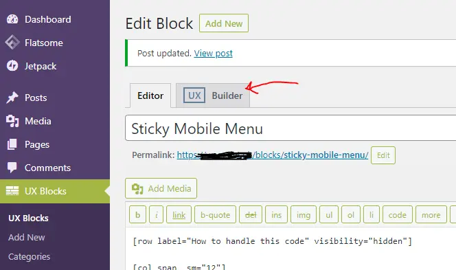 Customize UX Block using UX Builder