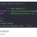 Code Syntax Block by Marcus Kazmierczak