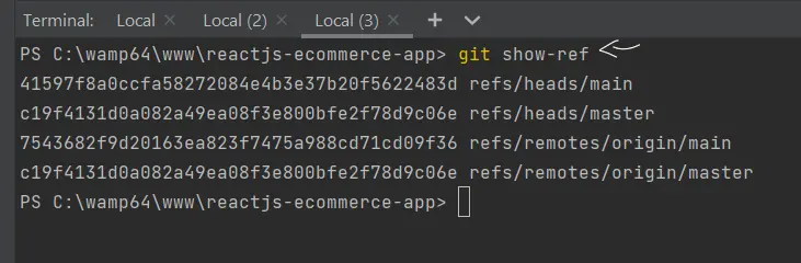 git show-ref