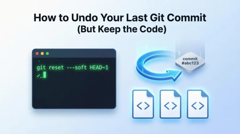 How to Undo Your Last Git Commit (But Keep the Code)
